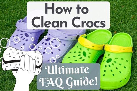 how to clean crocs shoes.